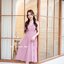 Aubrey Midi Dress : สีชมพูกลีบบัว [Made by Pastel Time]