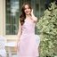 Piper Bow Dress - สีชมพูนู้ด **มีแต่L**