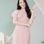 Lualen Ruffle Sleeve : สีชมพู