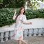Sassy Painting Midi Dress : Earth Tone ลายสีเอิร์ธโทน