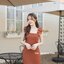 Maggie Double Bow Dress : สีส้มอิฐ [Made by Pastel Time]