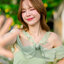 Fay Off-Shoulder Maxi Dress – Pastel Green สีเขียว