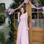 Petal Sway Maxi Dress : สีชมพู