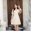 Sassy Flare Dress : สีครีม