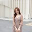 Kessie Chiffon Sleeve Dress – สีโอวัลติน**มีแต่XL**