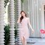 Myra one shoulder dress – สีชมพู [Made by Pastel Time]