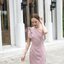 Stacey one-shoulder dress : สีชมพู [Made by Pastel Time]