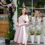 Charming Off-Shoulder Midi Dress : สีชมพู [Made by Pastel Time]