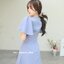 Sassy Flare Dress : สีฟ้าคราม
