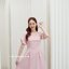 Destiny Puff Dress : สีชมพู [Made by Pastel Time]