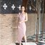 Stacey one-shoulder dress : สีชมพู [Made by Pastel Time]