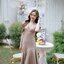 Petal Sway Maxi Dress : สีโอวัลติน