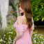 Fay Off-Shoulder Maxi Dress – Blush Pink สีชมพู