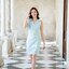 Dacia Bow Shoulder Dress – สีเขียวมิ้นท์