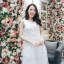 Jamille Lace Dress – สีขาว **มีแต่ XL**