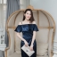 Nista Maxi Dress – Midnight Blue : สีกรม