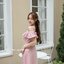 Stella Maxi Dress : สีชมพู