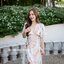 Sassy Painting Midi Dress : Earth Tone ลายสีเอิร์ธโทน