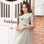 Esme Ruffle Dress : เดรสเว้าไหล่สีเขียวมัทฉะ