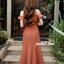 Nella Ruffle Shoulder Dress - สีน้ำตาลอมส้ม
