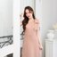Julia one shoulder maxi dress: สีโอวัลติน