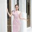 Stacey one-shoulder dress : สีชมพู [Made by Pastel Time]