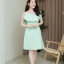 Chloe Single Strap Dress – สีเขียวมิ้นท์ [Made by Pastel Time]