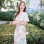 Sassy Painting Midi Dress : Earth Tone ลายสีเอิร์ธโทน