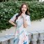 Sassy Painting Midi Dress : Sweet Pastel ลายสีพาสเทล