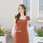 Maggie Double Bow Dress : สีส้มอิฐ [Made by Pastel Time]