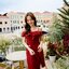 Kathy Off Shoulder Dress – สีแดงเลือดหมู