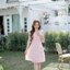 Girlish Floret Dress : ลายดอกโทนชมพู [Made by Pastel Time]