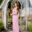 Fay Off-Shoulder Maxi Dress – Blush Pink สีชมพู