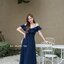Stella Maxi Dress : สีกรม