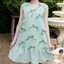 Bow me softly dress : สีเขียว