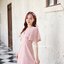 Sassy Flare Dress : สีชมพู