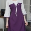 Minako Two Tone Dress – สีม่วงเปลือกมังคุด