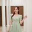 Ella Loveable Dress : สีเขียวมัทฉะ **มีแต่ L**