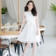 Diva Dazzling Dress – White สีขาว