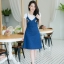 Peony Denim Strap Dress -เดรสยีนส์สายเดี่ยว