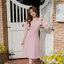Bellette Bow Shoulder Dress : สีชมพู