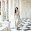 Micha Layered Silk Satin Dress – Silver : เดรสสั้นสีเงิน