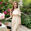 Kristen off-shoulder dress : สีครีม [Made by Pastel Time]