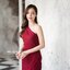 Myra one shoulder dress – สีแดงเลือดหมู [Made by Pastel Time]