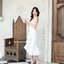 Ashley One - Shoulder Dress – สีขาว