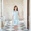 Dacia Bow Shoulder Dress – สีเขียวมิ้นท์