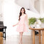Jannie Dress : สีโอรส [Made by Pastel Time]