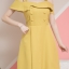 Cutie Botton Dress – สีเหลืองมะนาว
