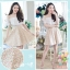 Tiny Blossom Jumper Dress : เอี๊ยมกระโปรงลายดอกไม้ **Made by Pastel Time**