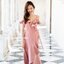 Nella Ruffle Shoulder Dress - สีชมพูกลีบบัว